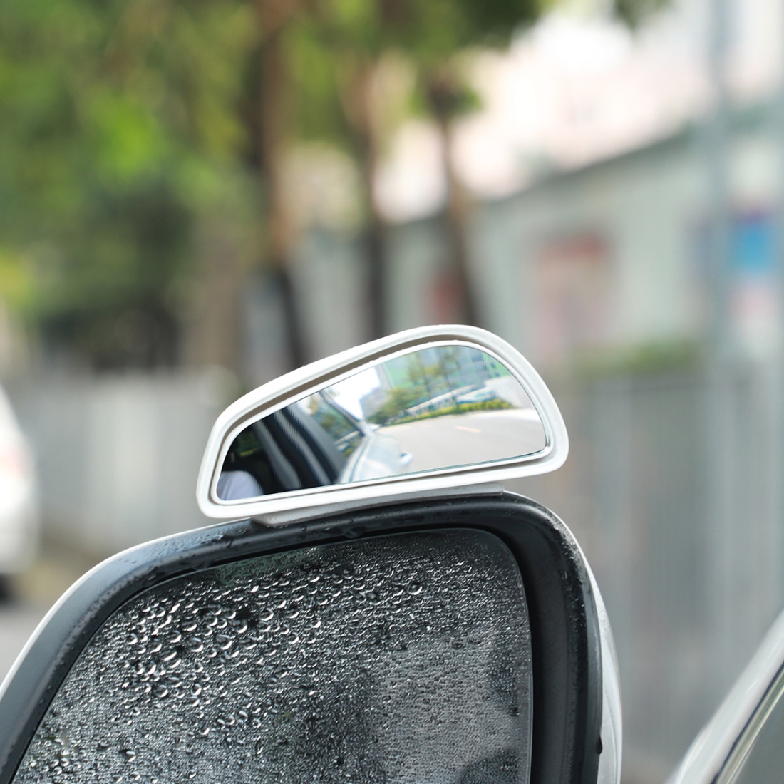 2 PCS Baseus Large View Reversing Auxiliary Mirror(White) - Shopkiz.com