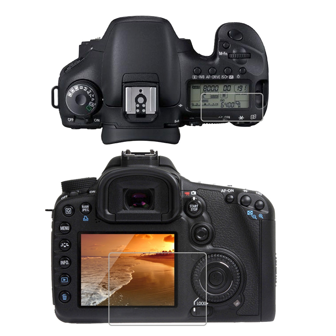 Camera Polycarbonate LCD Guard Film Screen Protector for CANON 7D - Shopkiz.com