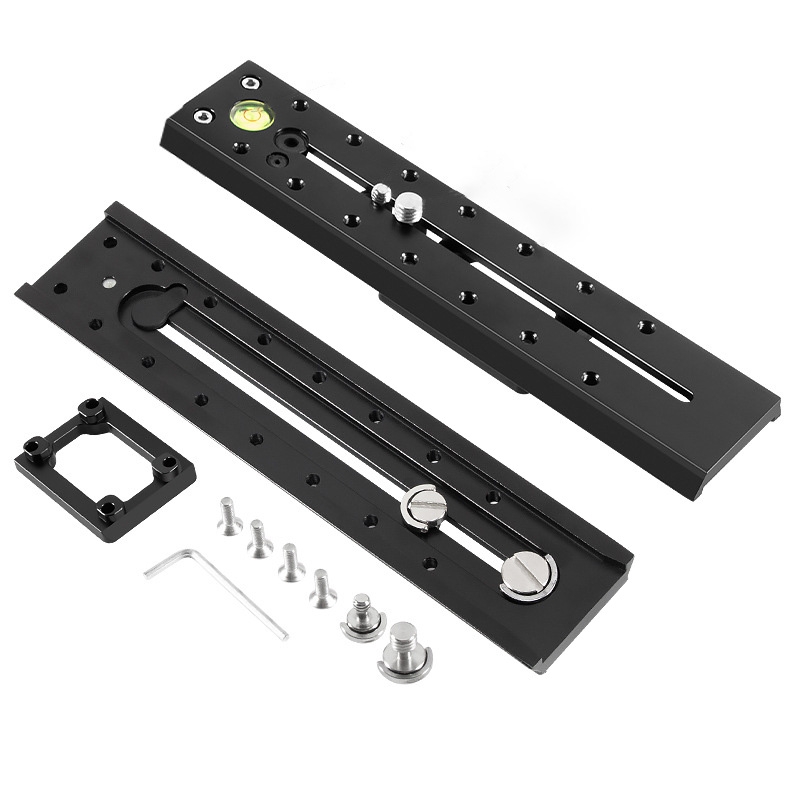 BEXIN VR-220L 220mm Length Aluminum Alloy Extended Quick Release Plate for Manfrotto / Sachtler (Black)