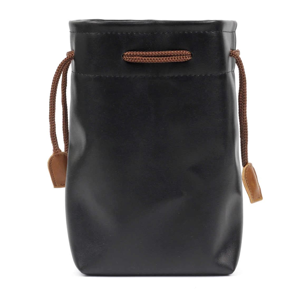 Universal Vintage PU Leather Bundle Pocket Case Bag for Polaroid Mini Camera& Digital Camera without Lens, with Rope Size: 19.5cm x 11.5cm x