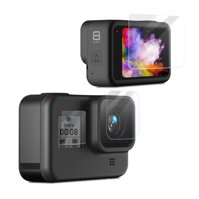 For GoPro HERO8 Black Camera Lens HD Protective Film + LCD Display HD Screen Protector - Shopkiz.com