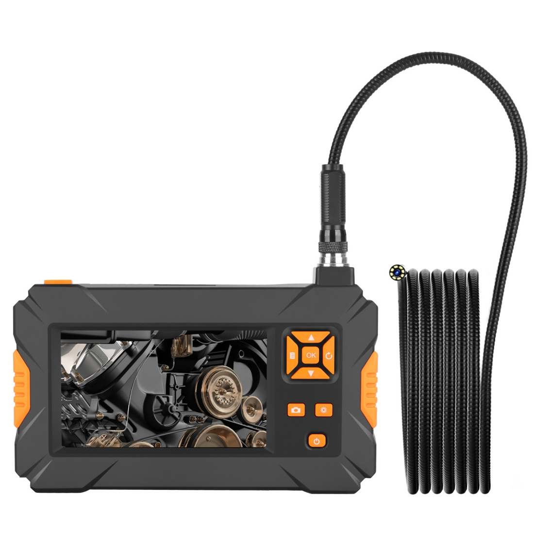 P30 8mm IP67 Waterproof 4.3 inch HD Portable Endoscope Snake Tube Industrial Endoscope, Cable Length: 5m - Shopkiz.com