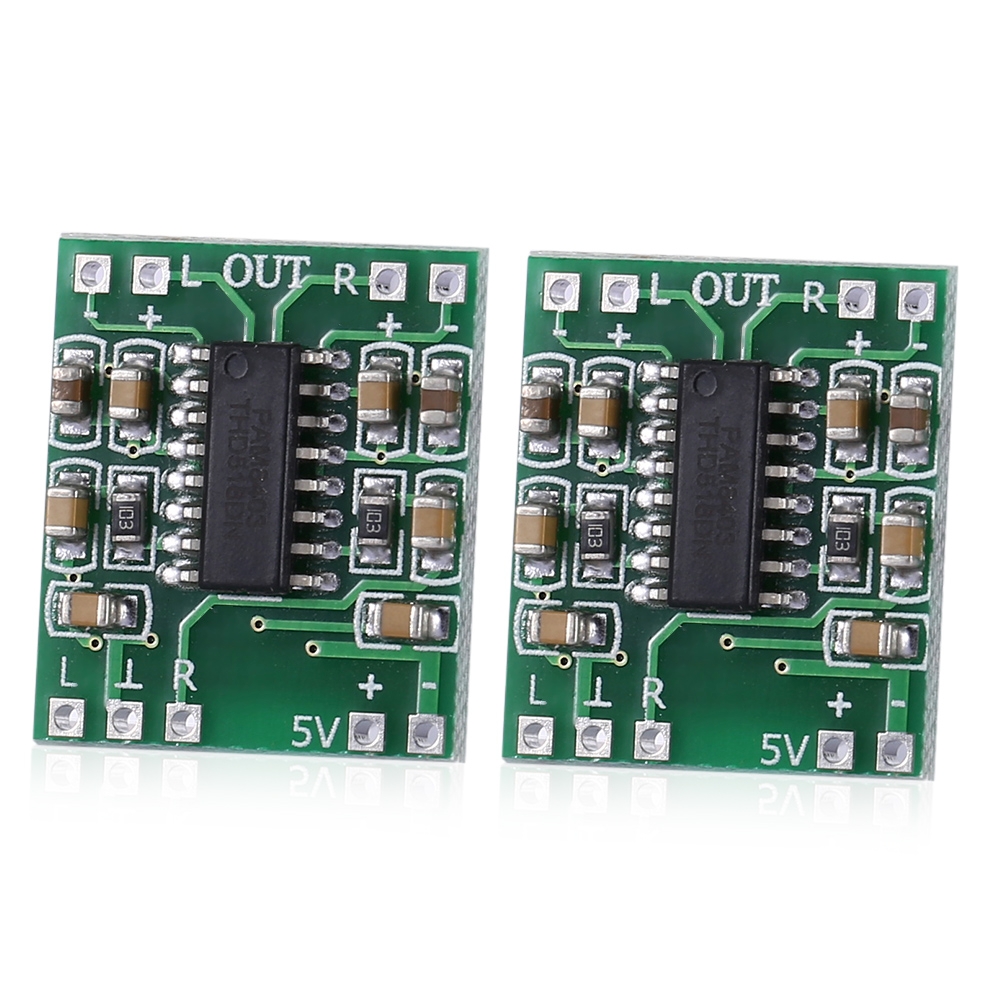 2 PCS LandaTianrui LDTR-WG0127 DC 5V D-level Mini Digital Amplifier Board (Green) - Shopkiz.com