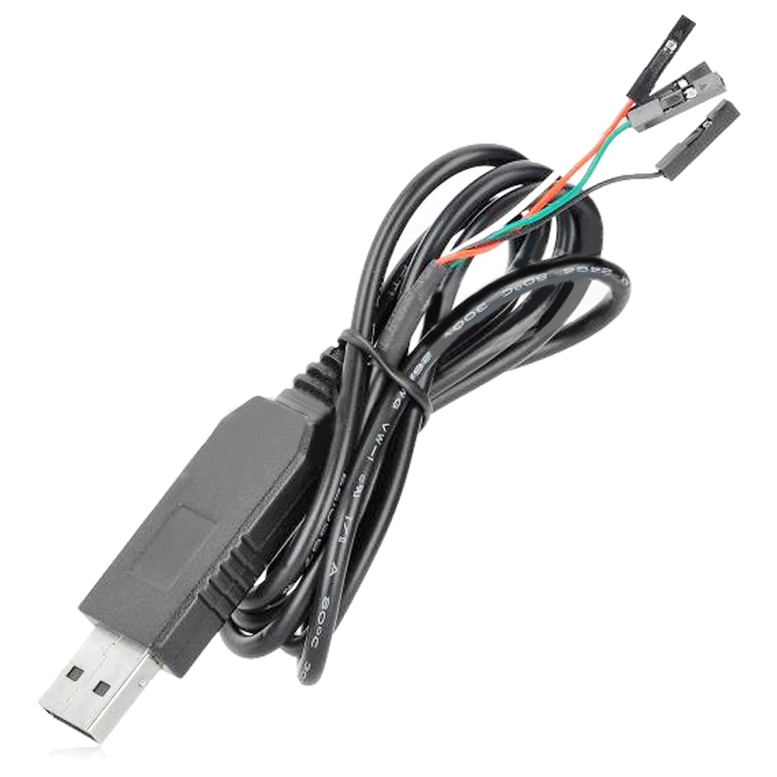 LDTR-WG0133 PL2303HX 1m USB to TTL / USB to COM Module Converter Cable (Black) - Shopkiz.com