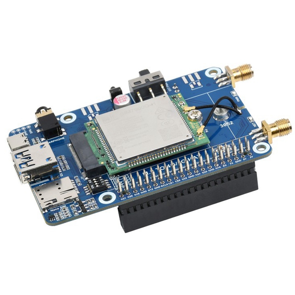 Waveshare SIM7600G-H M.2 4G HAT LTE CAT4 High Speed GNSS Global Band Module for Raspberry Pi - Shopkiz.com