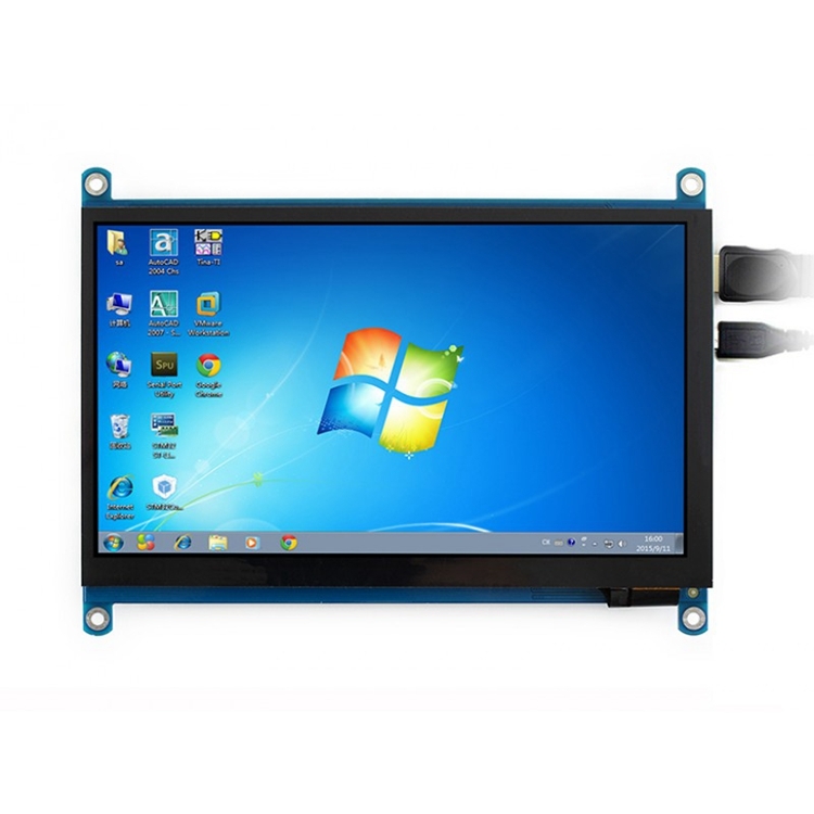 WAVESHARE 7inch HDMI LCD (H) IPS 1024x600 Capacitive Touch Screen , Supports Multi mini-PCs Multi Systems - Shopkiz.com