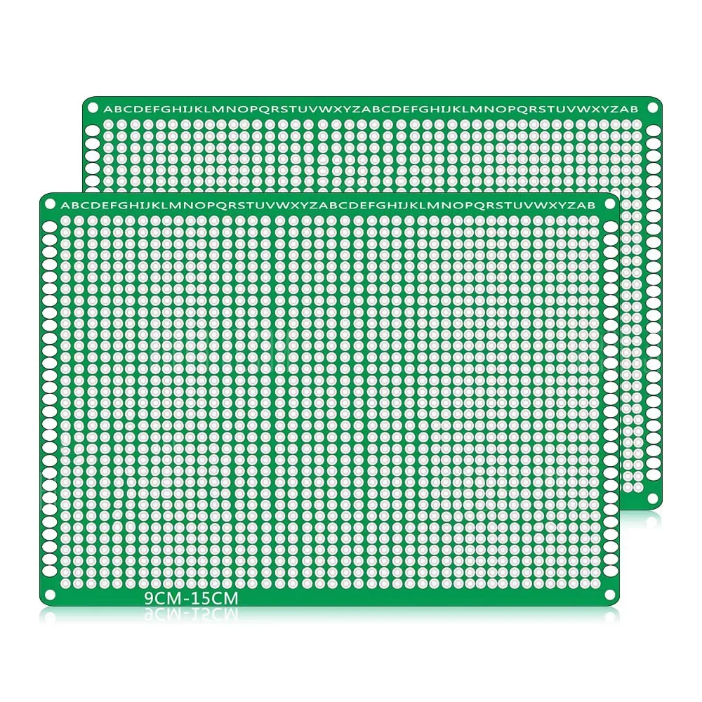 2 PCS LandaTianrui LDTR - WG032 / D4 Double-sided Glass Fibre Breadboard PCB Prototype Board, Size: 9 x 15cm - Shopkiz.com