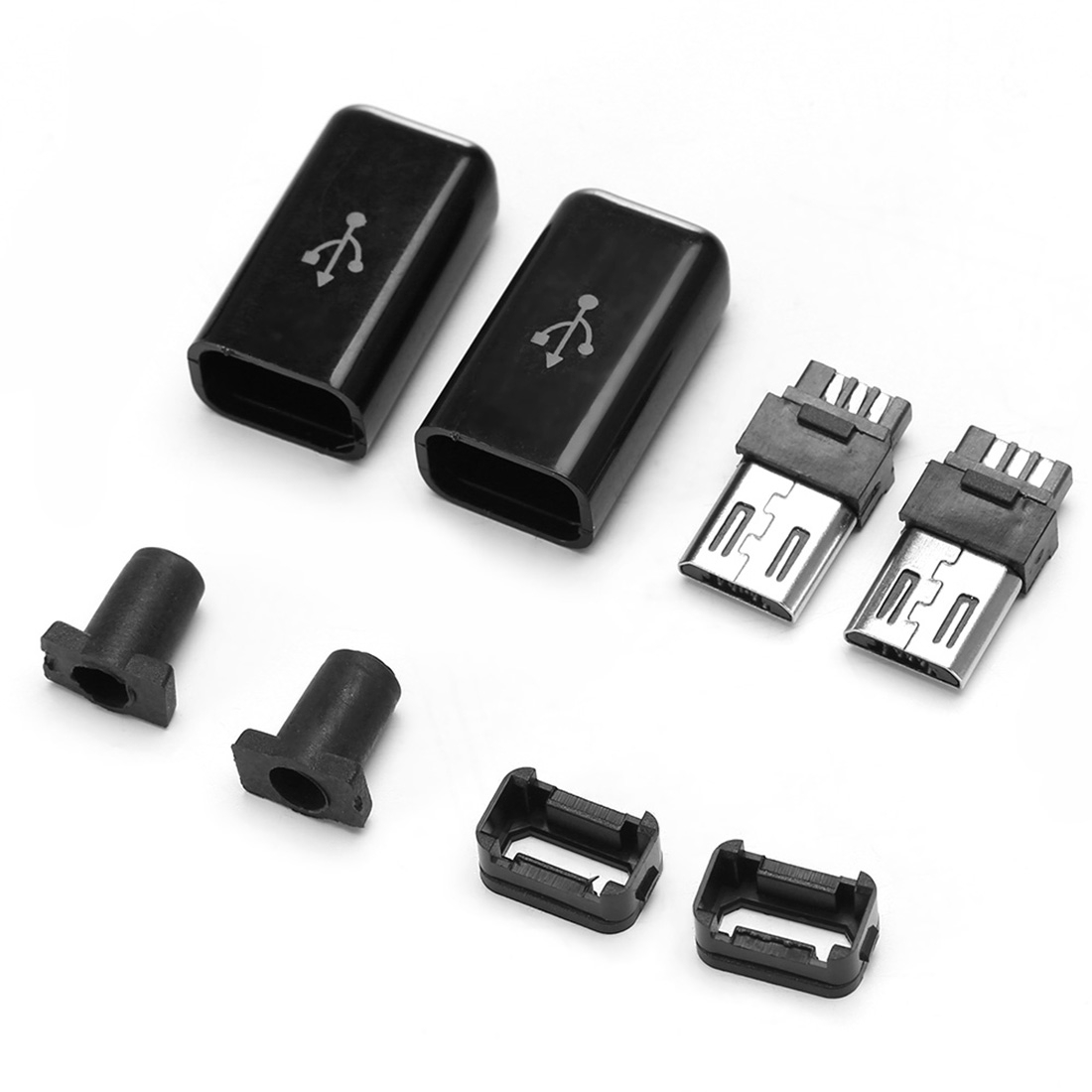 LandaTianrui LDTR - YJ045 2 Sets Micro USB Connectors Male Plug - Shopkiz.com