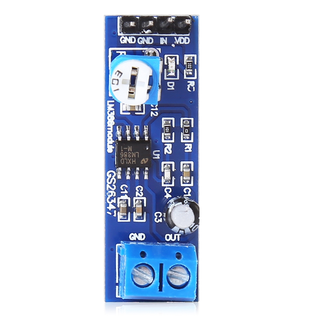 LDTR - WG0044 LM386 20 Gain Audio Amplifier Module for Arduino - Shopkiz.com