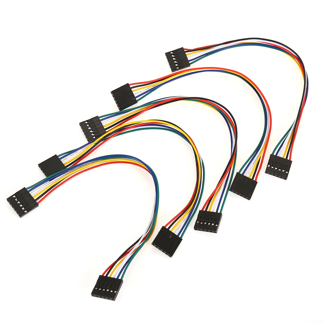 5 PCS 21cm LDTR-YJ011 6 Pin Jumper Cable Female to Female Dupont Wire for Arduino - Shopkiz.com