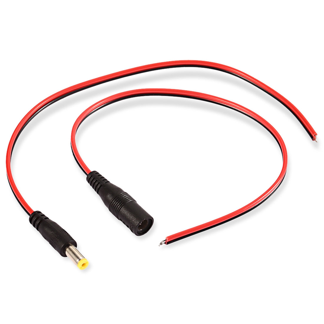 LDTR - PJ0007 DC 12V Power Connector for Video 5.5 x 2.1mm Female + Male - Black - Shopkiz.com