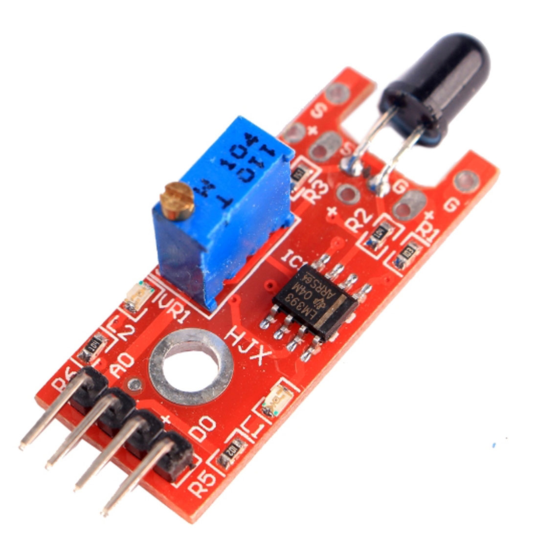 760nm to 1100nm Wavelengths 60 Degree Detection Flame Sensor Module for Robot - Shopkiz.com