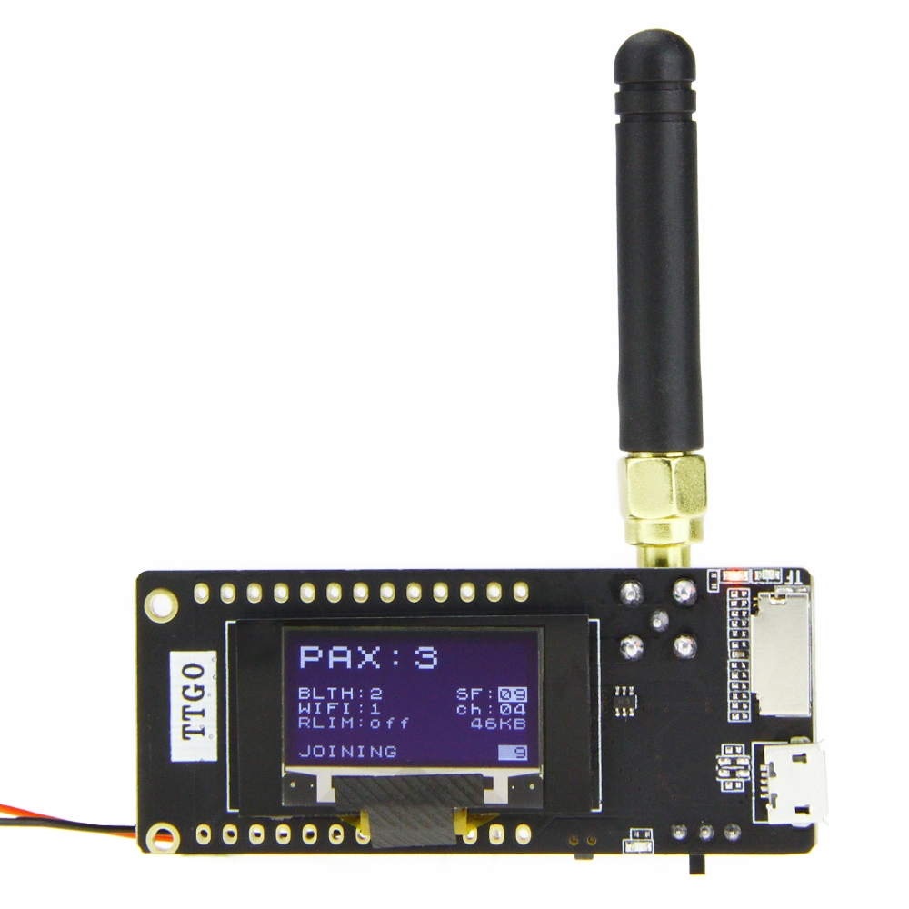 TTGO LORA32 V2.1 ESP32 0.96 inch OLED Bluetooth WiFi Wireless Module 868MHz SMA IP5306 Module with Antenna - Shopkiz.com