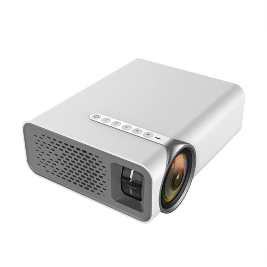 YG520 1800 Lumens HD LCD Projector,Built in Speaker,Can Read U disk, Mobile hard disk,SD Card, AV connect DVD, Set top box. (White) - Shopkiz.com