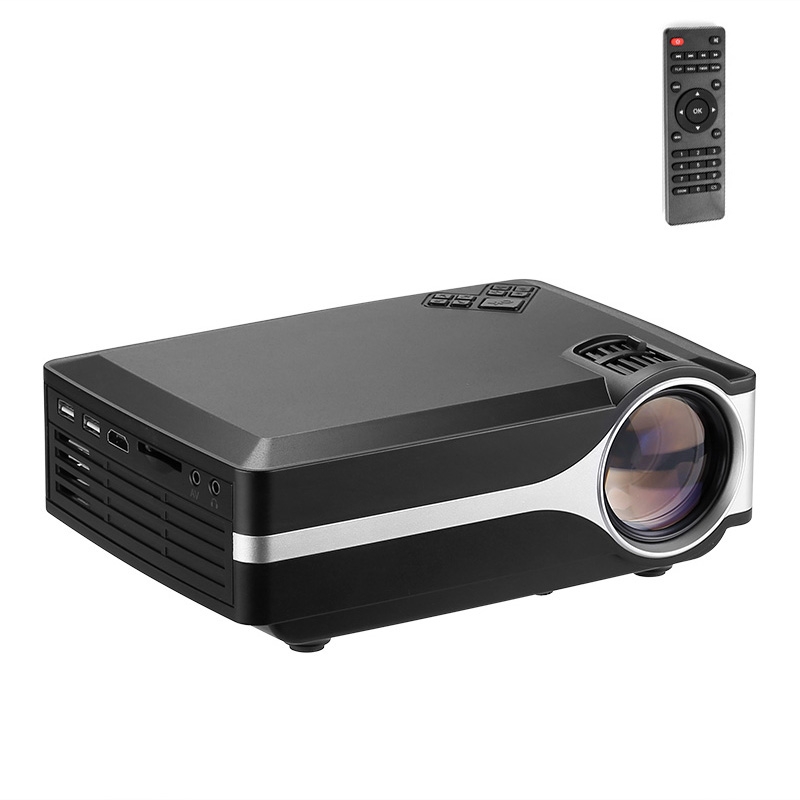 Z495 4 inch Single LCD Display Panel 800x400P Smart Projector with Remote Control, Support AV / VGA / HDMI / USBX2 / TF Card /Audio - Shopkiz.com