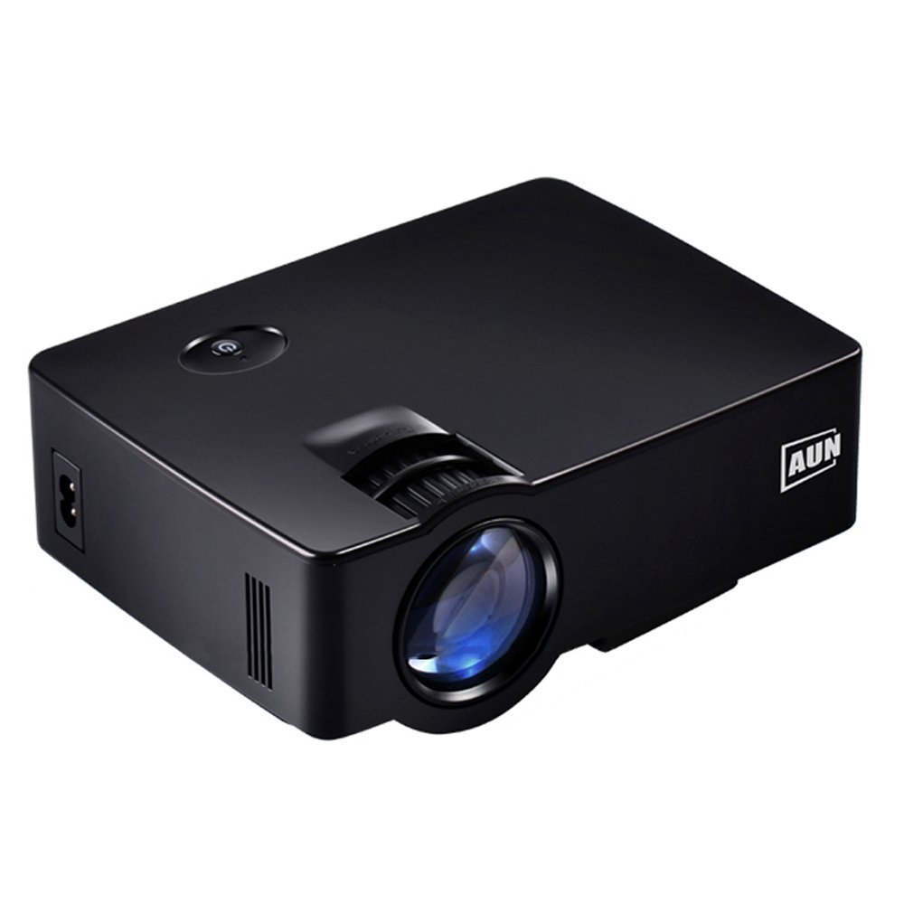 AUN AKEY1 1800 Lumens LED 800x480 Multimedia Video Projector Home Theater, USB / SD / VGA / AV / HDMI - Shopkiz.com