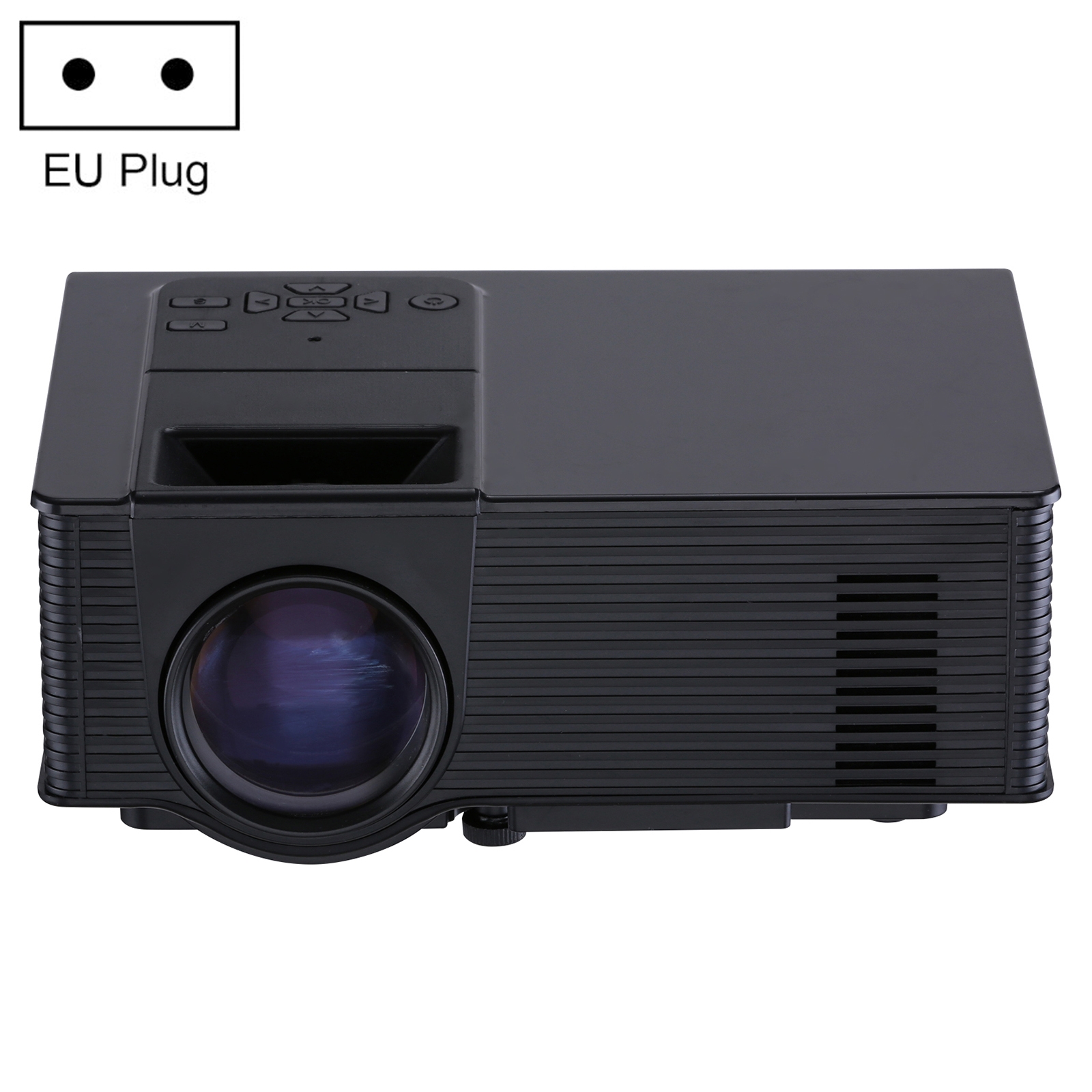 VS-314 Mini Projector 1500ANSI LM LED 800x480 WVGA Multimedia Video Projector, Support VGA / HDMI / USB / TF Card / AV /TV Interfaces, Projecting