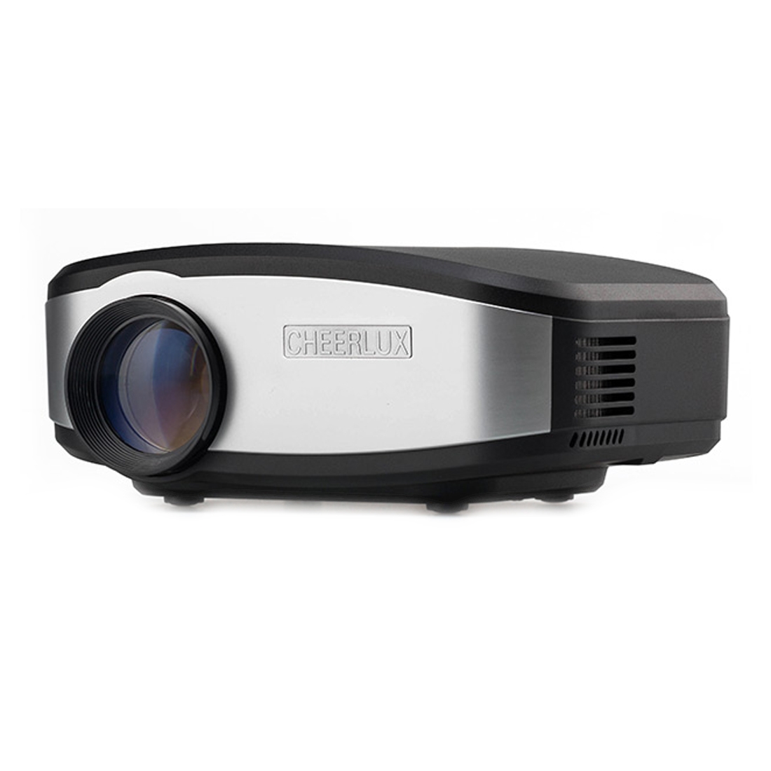 C6 1200LM 800x480 Home Theater LED Projector with Remote Controller, Support HDMI, VGA, AV, TV, USB Interfaces(Black) - Shopkiz.com