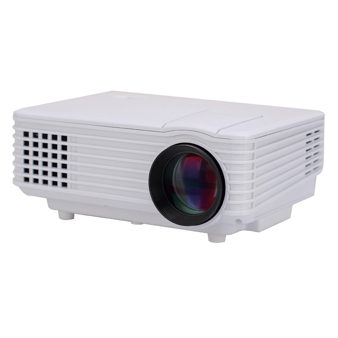 RD-805 800LM 800x480 Home Theater LED Projector with Remote Controller, Support HDMI, VGA, AV, USB Interfaces(White) - Shopkiz.com