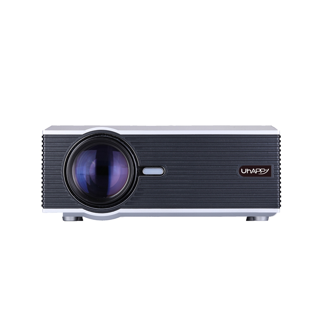 UHAPPY U88 Single LCD Panel 1080P LED HD Mini Projector with Remote Control, Support VGA / USB / SD / HDMI / 3.5mm Audio port / AV / TV (Silver) -