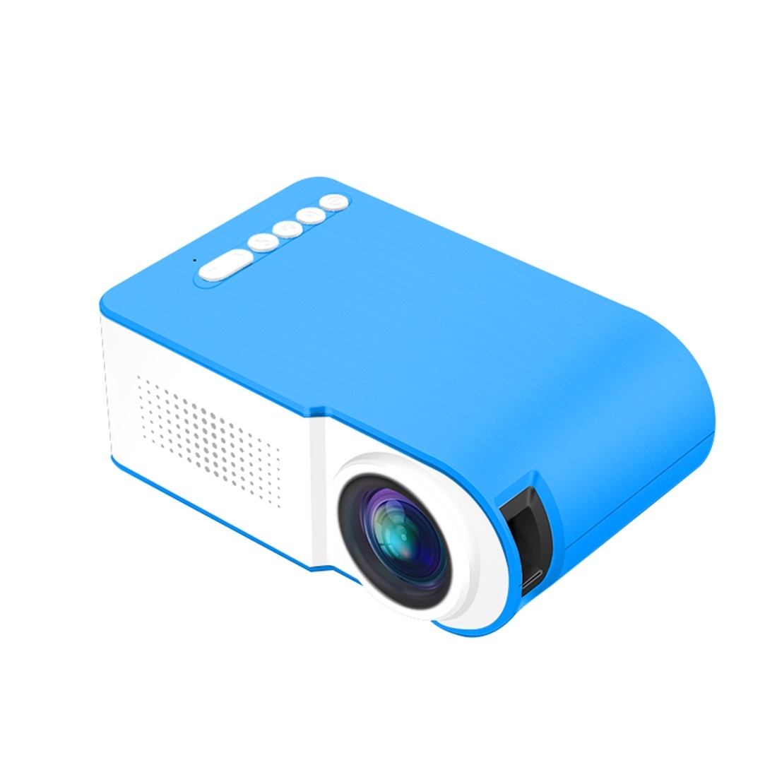 YG210 320x240 400-600LM Mini LED Projector Home Theater, Support HDMI & AV & SD & USB, Battery Version (Blue) - Shopkiz.com
