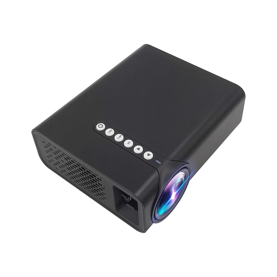 YG520 800x480 1800LM Mini LED Projector Home Theater, Support HDMI & AV & SD & USB & VGA, Mobile Phone Version (Black) - Shopkiz.com
