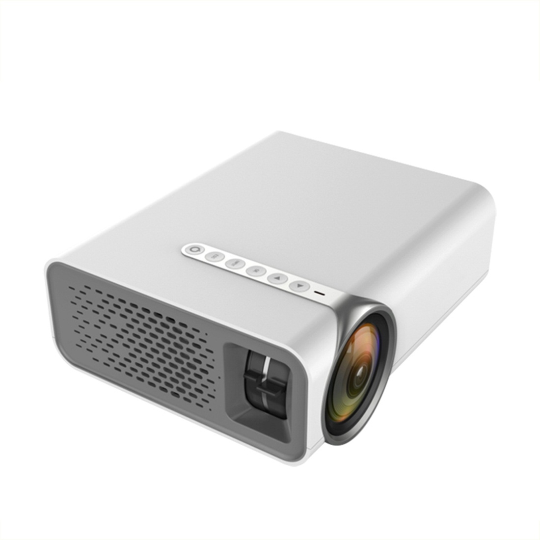 YG520 800x480 1800LM Mini LED Projector Home Theater, Support HDMI & AV & SD & USB & VGA, Mobile Phone Version (White) - Shopkiz.com