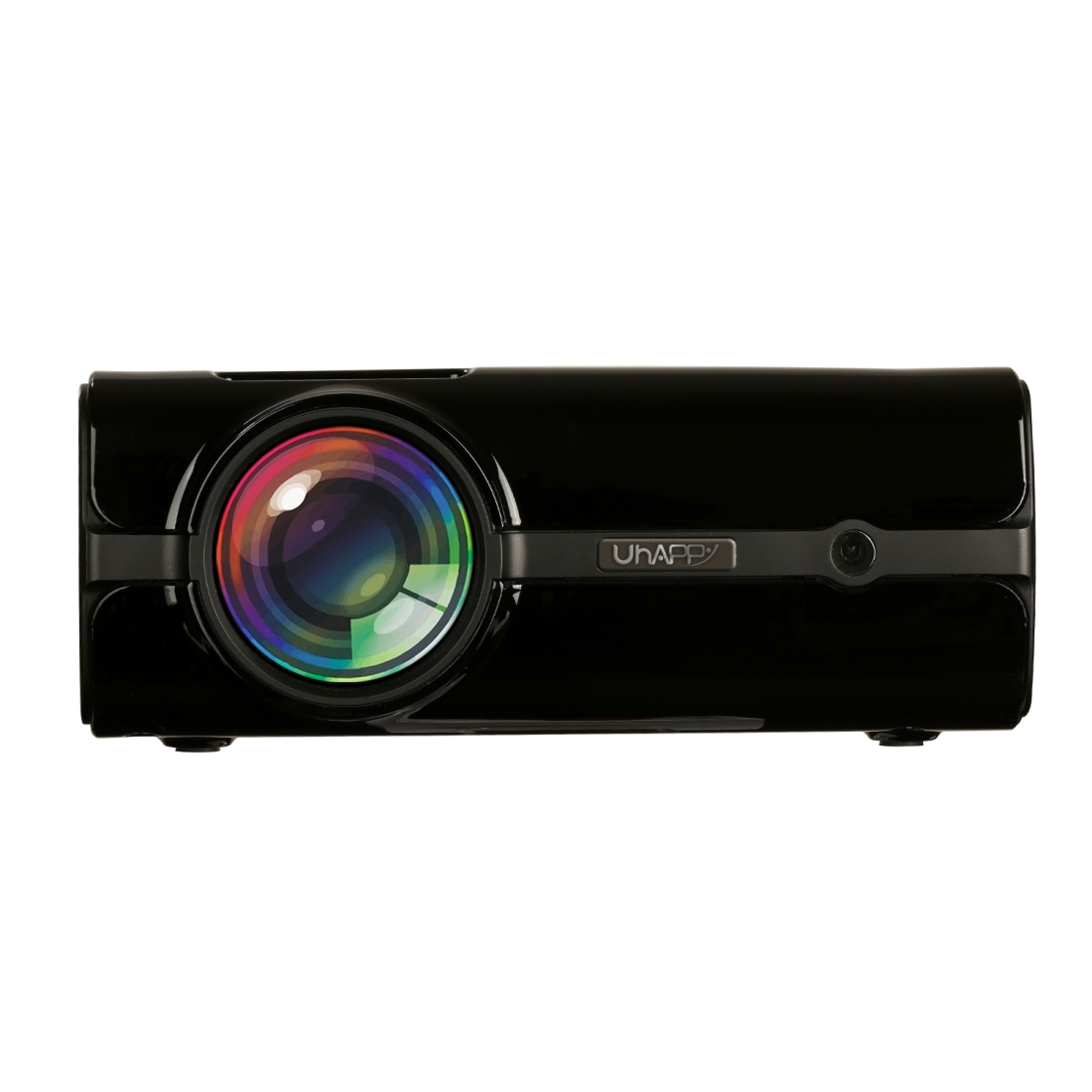 UHAPPY U45 LED Screen Wireless Sync Display 1080P HD Mini Projector with Remote Control, Support USB / SD / HDMI / VGA / AV(Black) - Shopkiz.com