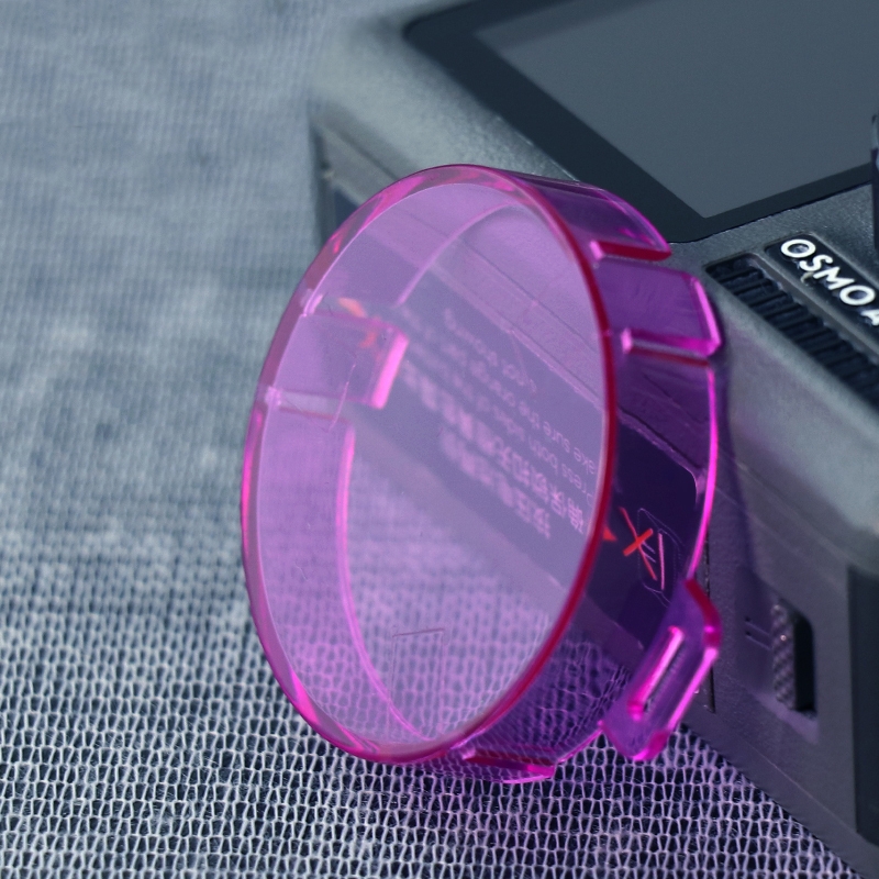 Snap-on Round Shape Color Lens Filter for DJI Osmo Action (Purple) - Shopkiz.com