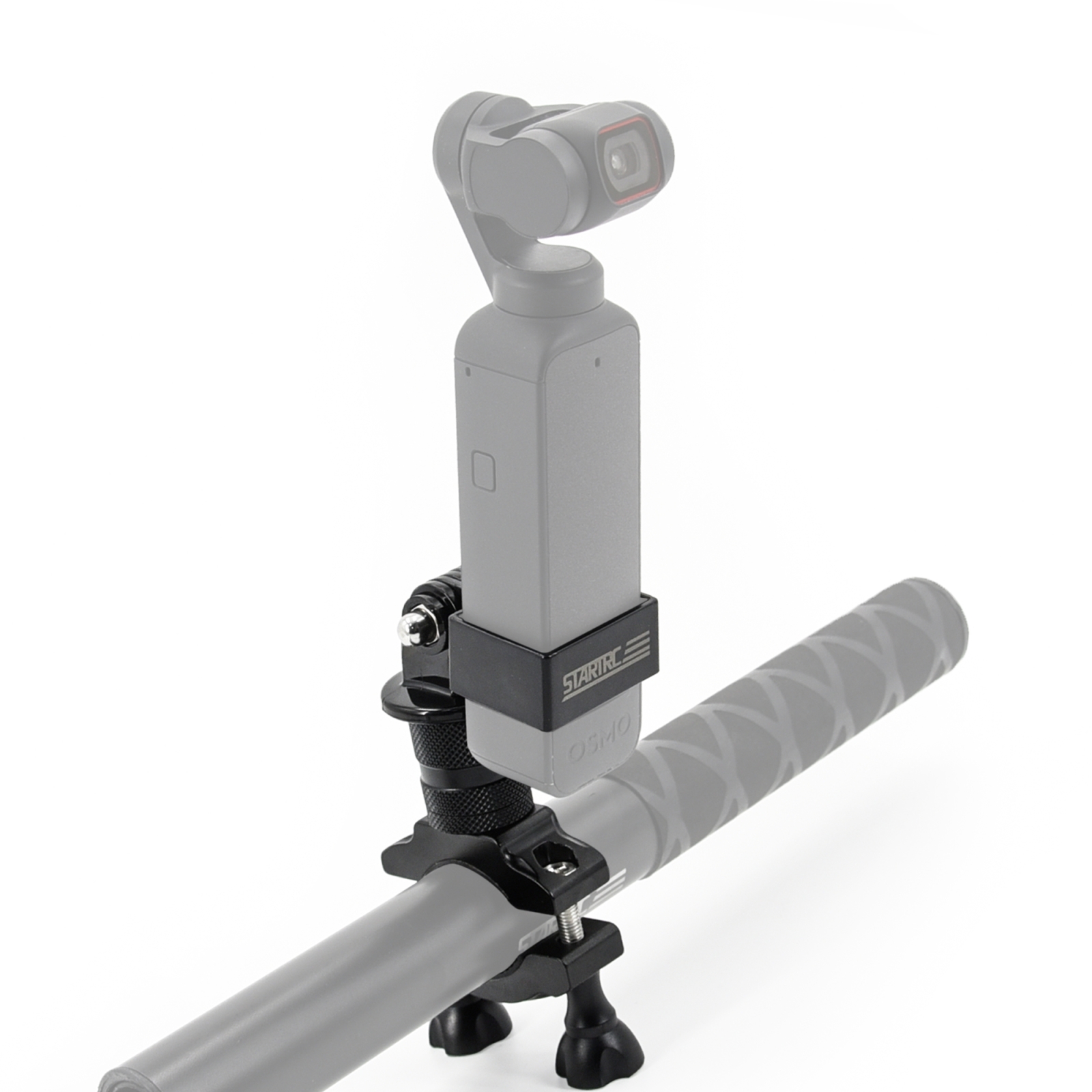 STARTRC Bike Motorcycle Handlebar Aluminum Mount Fixed Holder for DJI OSMO Pocket / Pocket 2 (Black) - Shopkiz.com