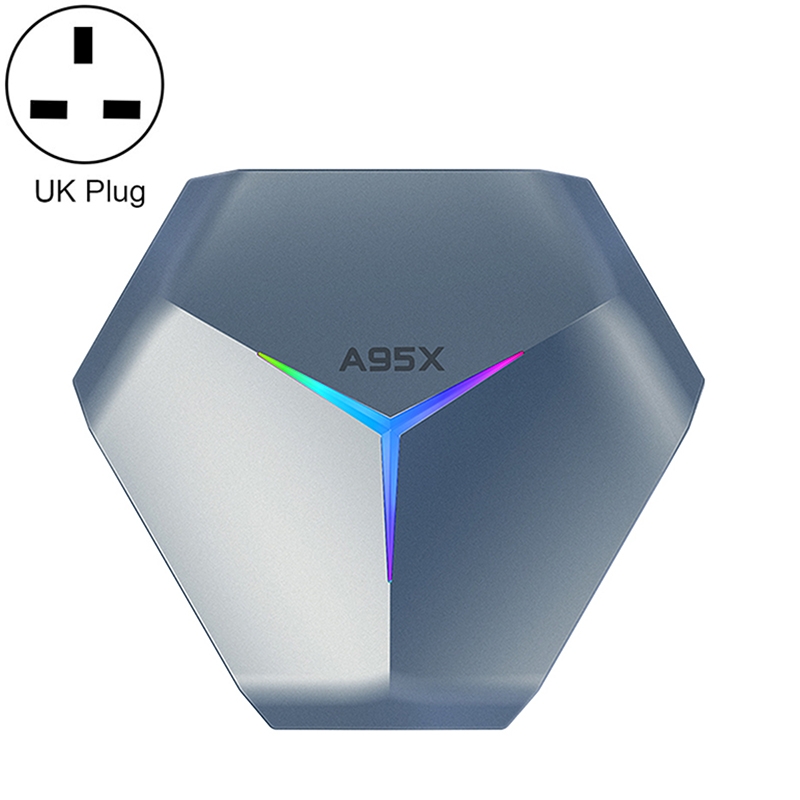 A95X F4 8K UHD Smart TV BOX Android 10.0 Media Player with Remote Control, Amlogic S905X4 Quad Core Cortex-A55 up to 2.0GHz, RAM: 4GB, ROM: 128GB,
