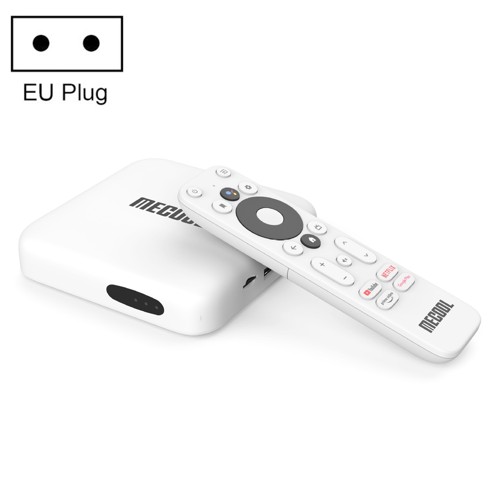 MECOOL KM2 4K Smart TV BOX Android 10.0 Media Player with Remote Control, Amlogic S905X2 Quad Core ARM Cortex A55, RAM: 2GB, ROM: 8GB, Support