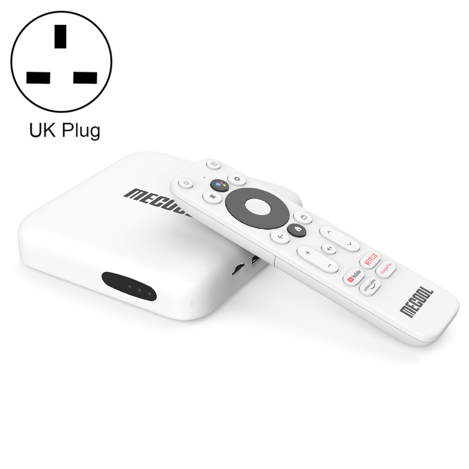 MECOOL KM2 4K Smart TV BOX Android 10.0 Media Player with Remote Control, Amlogic S905X2 Quad Core ARM Cortex A55, RAM: 2GB, ROM: 8GB, Support