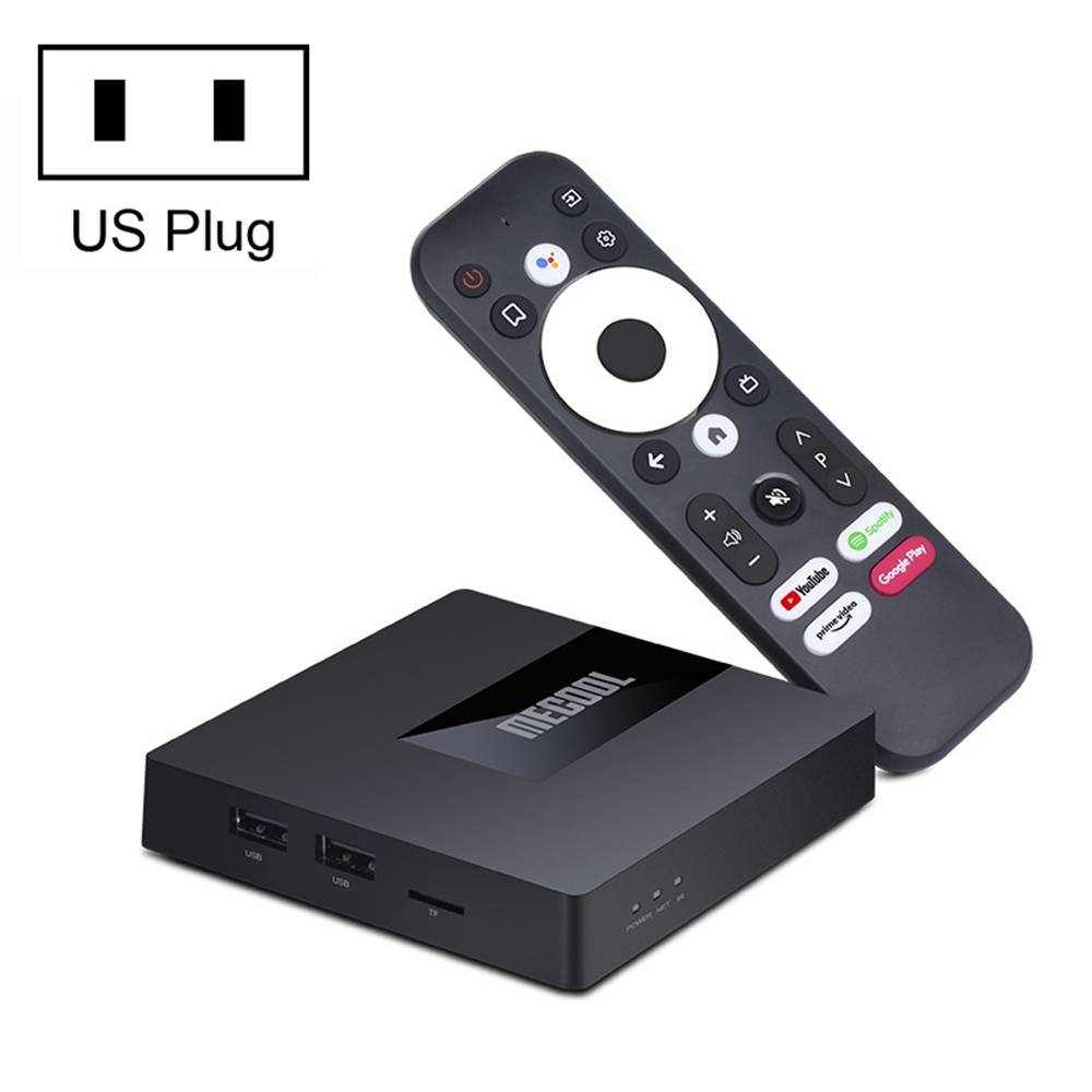 MECOOL KM7 4K TV Box, Android 11 Amlogic S905Y4 CPU 2GB+16GB with Remote Control, US Plug - Shopkiz.com