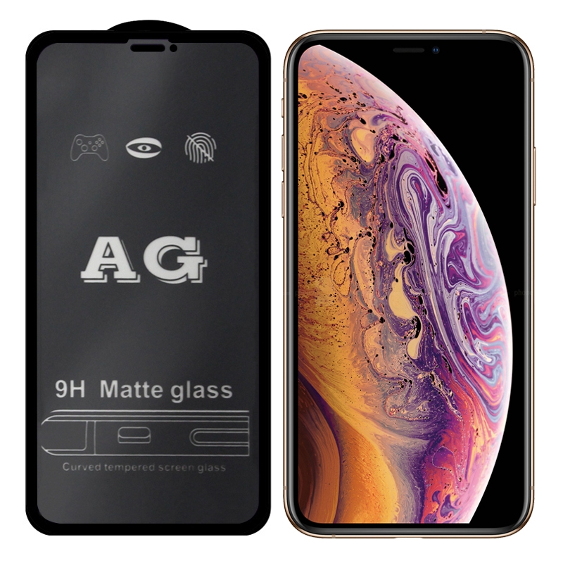 AG Matte Frosted Full Cover Tempered Glass Film For iPhone 8 Plus & 7 Plus - Shopkiz.com