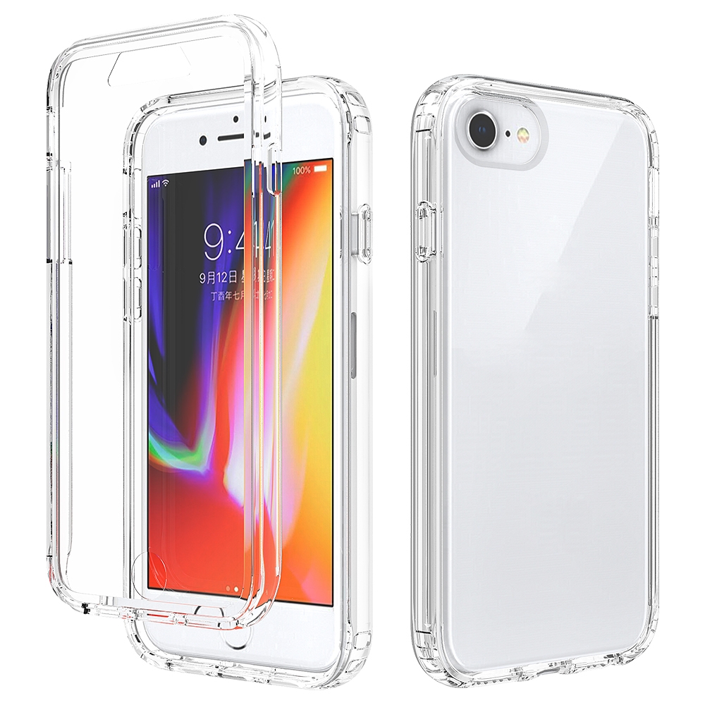 Shockproof High Transparency Two-color Gradual Change PC+TPU Candy Colors Protective Case For iPhone 6 / 6s(Transparent) - Shopkiz.com