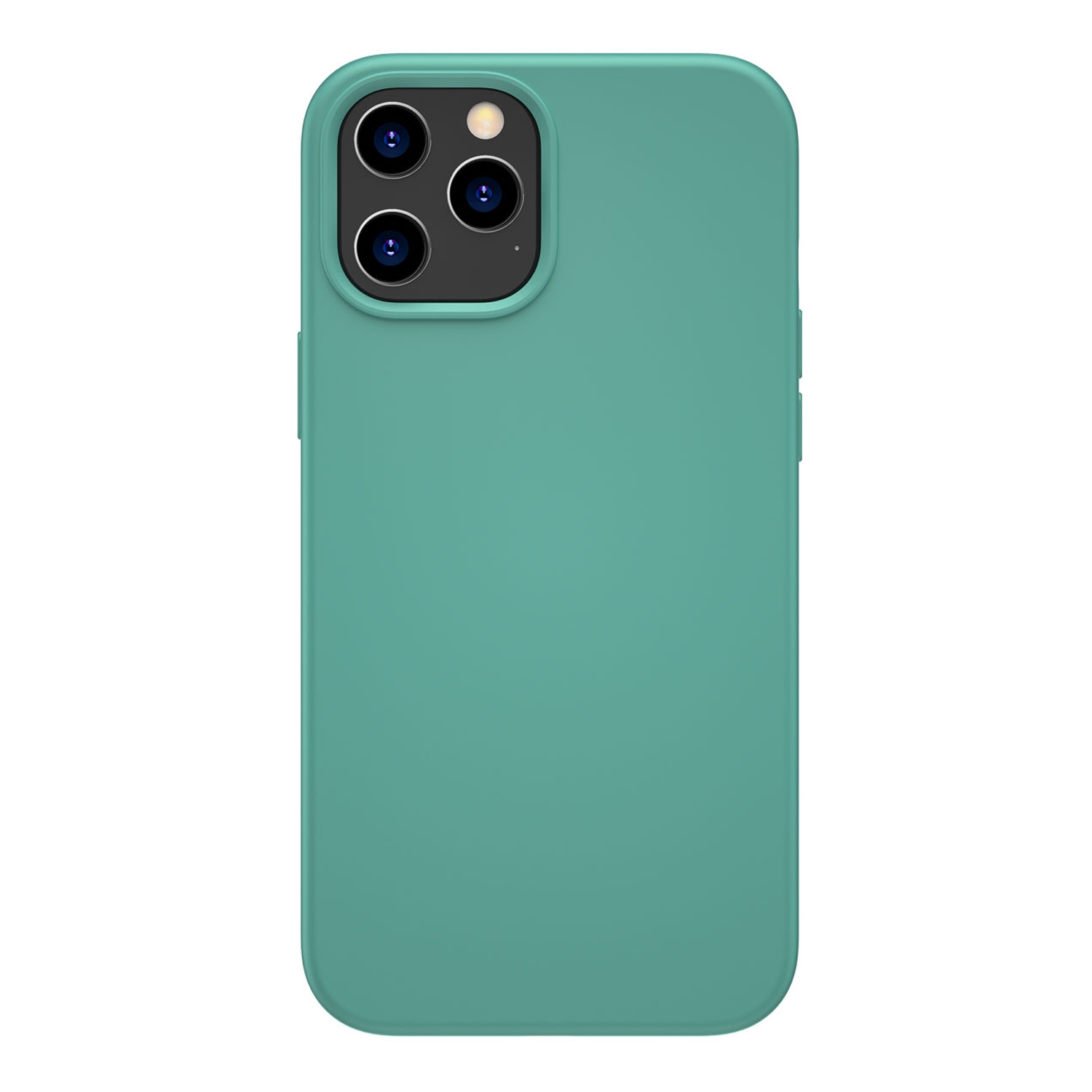 For iPhone 12 / 12 Pro WK WPC-005 iDeal Series Magnetic Liquid Silicone Full Coverage Shockproof Magsafe Case with Magsafe Charging Magnet(Green) -