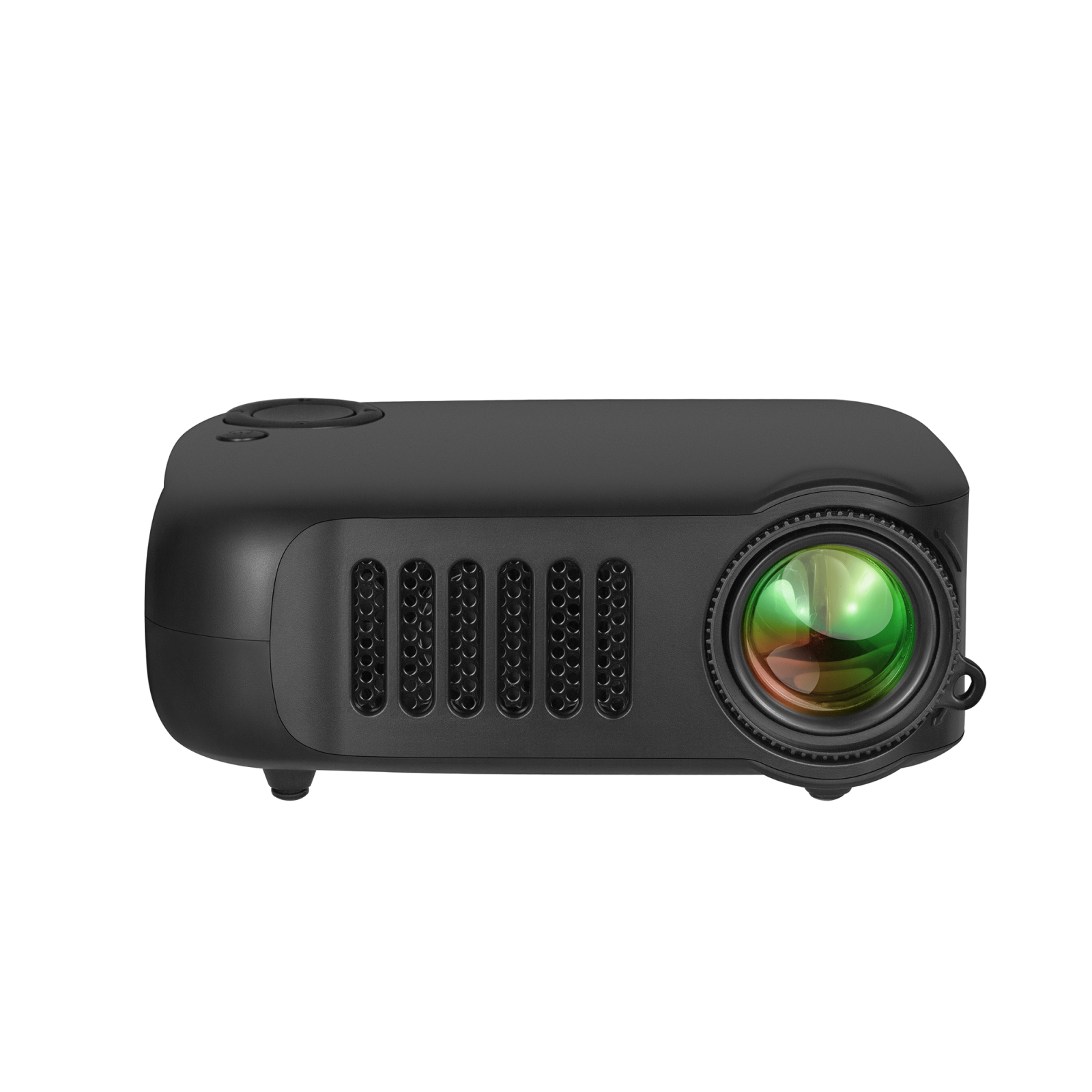 TRANSJEE A2000 320x240P 1000 ANSI Lumens Mini Home Theater HD Digital Projector, Plug Type: UK Plug(Black)