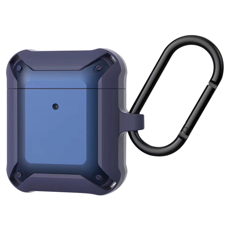 Wireless Earphones Shockproof Bumblebee Armor Silicone Protective Case For AirPods 1 / 2(Blue) - Shopkiz.com