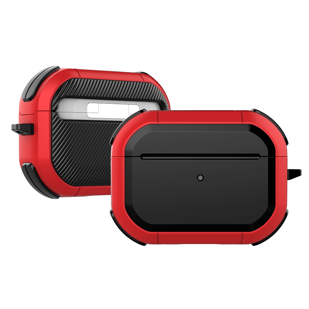 Wireless Earphones Shockproof Thunder Mecha TPU Protective Case For AirPods Pro(Red) - Shopkiz.com