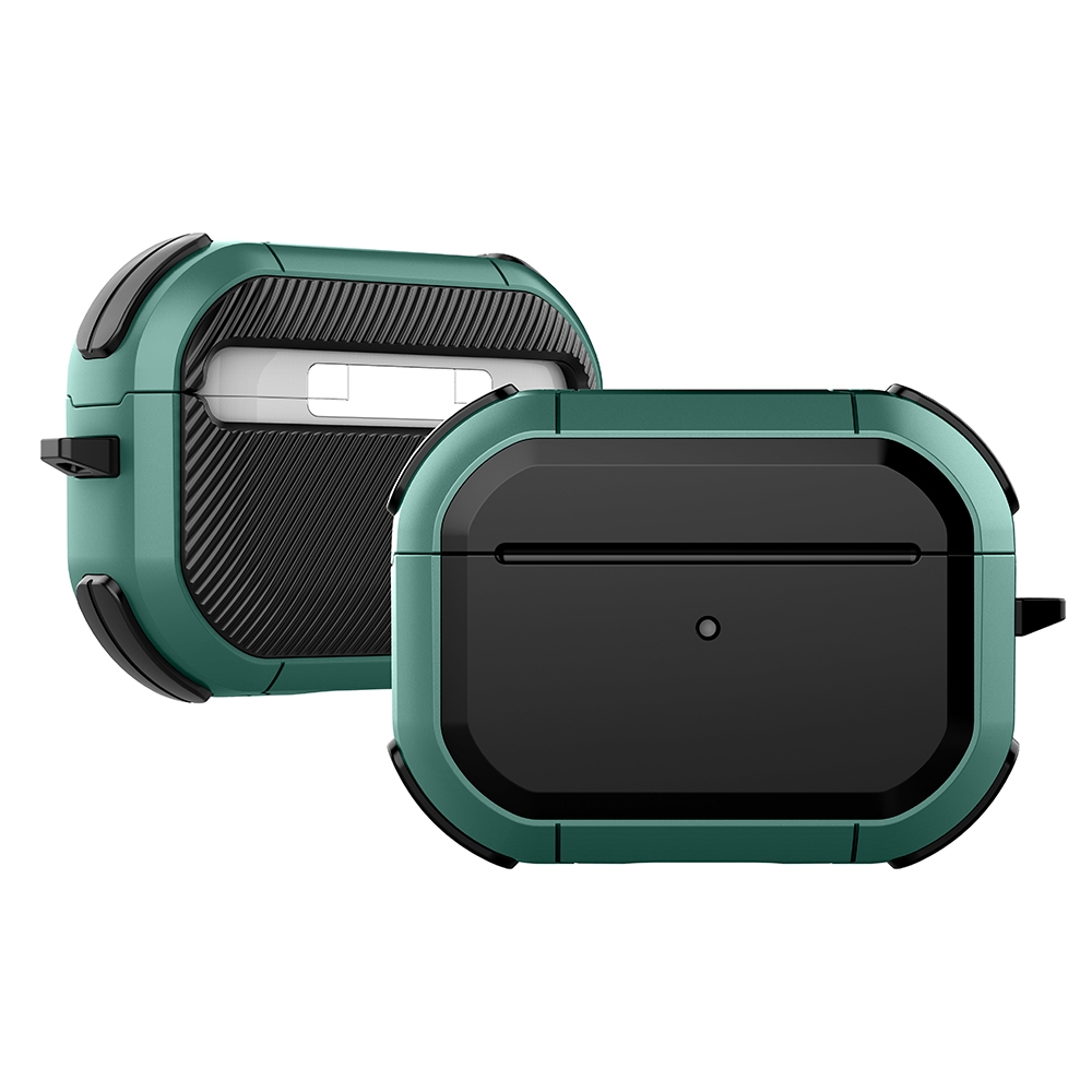 Wireless Earphones Shockproof Thunder Mecha TPU Protective Case For AirPods Pro(Green) - Shopkiz.com