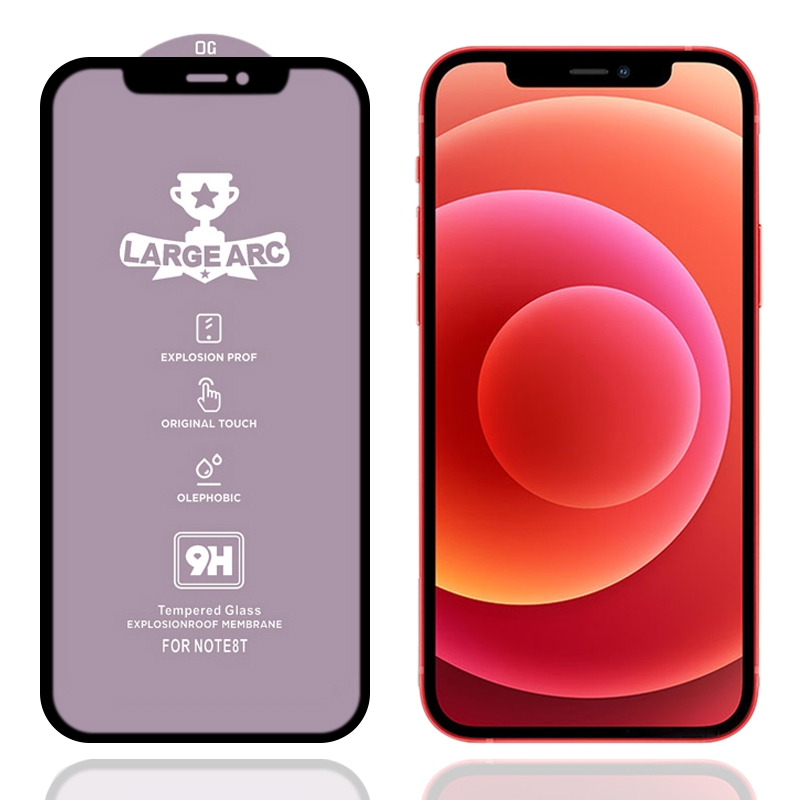 For iPhone 12 mini 9H HD Large Arc High Alumina Full Screen Tempered Glass Film - Shopkiz.com