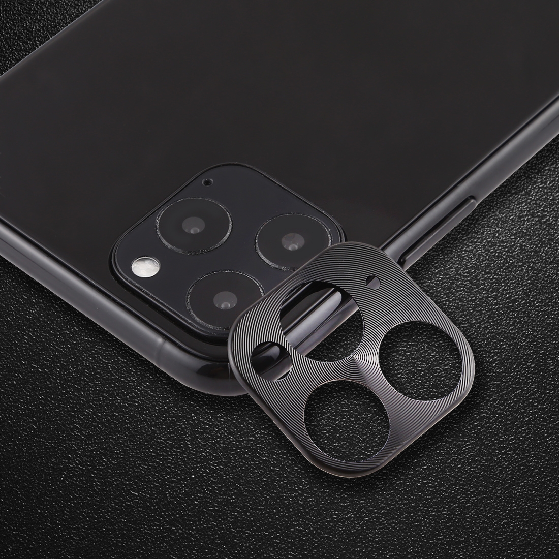 For iPhone 11 Pro Max Rear Camera Lens Protective Lens Film Cardboard Style(Black) - Shopkiz.com