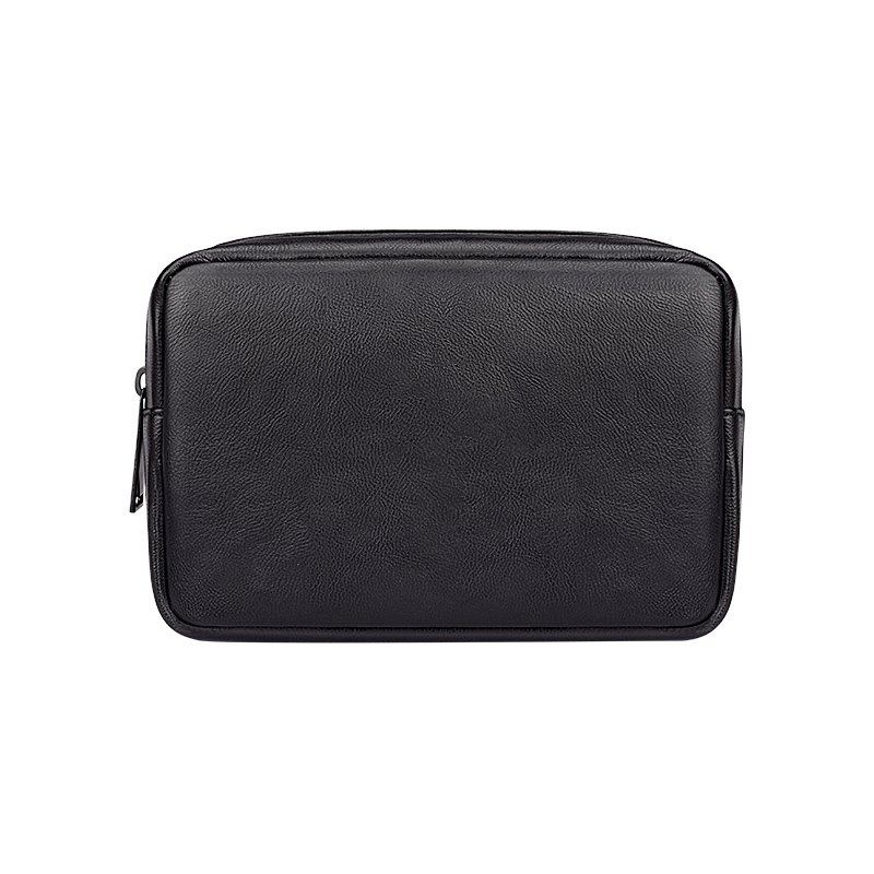 DY03 Portable Digital Accessory Leather Bag(Black) - Shopkiz.com