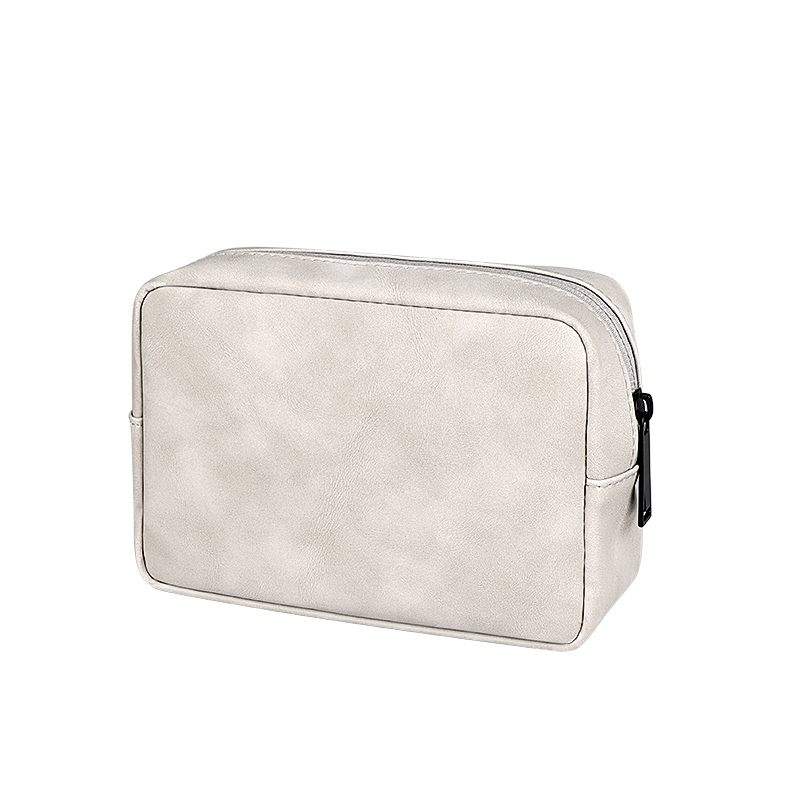 DY05 Portable Digital Accessory Sheepskin Leather Bag(Elegant Gray) - Shopkiz.com