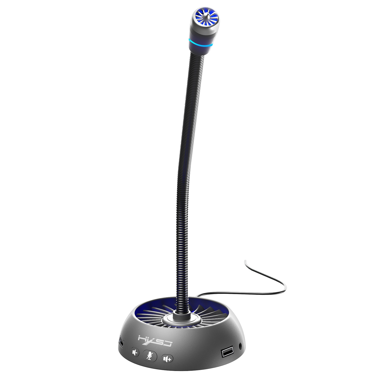 HXSJ F15 USB Anti-interference Matrix Noise Reduction Microphone(Black) - Shopkiz.com