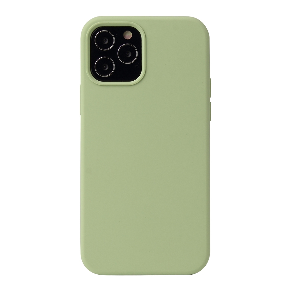 For iPhone 13 Solid Color Liquid Silicone Shockproof Protective Case(Matcha Green) - Shopkiz.com
