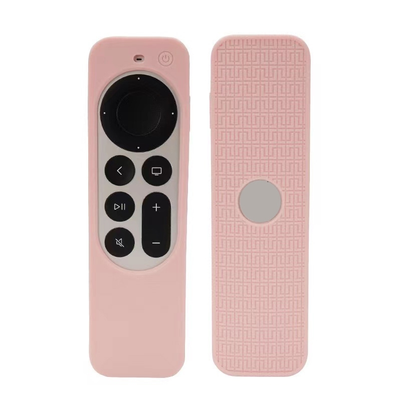 Silicone Protective Case Cover For Apple TV 4K 4th 2021 Siri Remote Controller(Pink) - Shopkiz.com