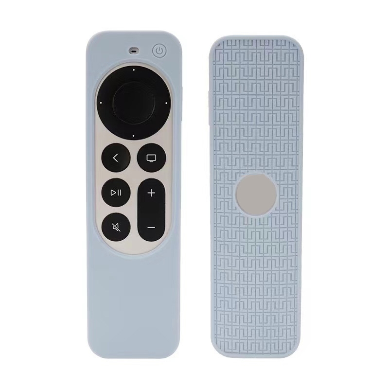 Silicone Protective Case Cover For Apple TV 4K 4th 2021 Siri Remote Controller(Grey) - Shopkiz.com