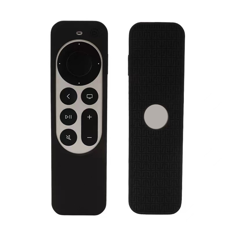 Silicone Protective Case Cover For Apple TV 4K 4th 2021 Siri Remote Controller(Black) - Shopkiz.com